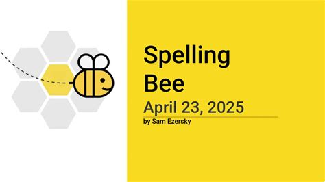 Spelling bee - Wikipedia bahasa Indonesia, ensiklopedia bebas - muktibox.com