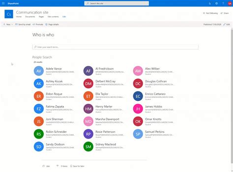 SPFx People Search web part based on Microsoft Graph