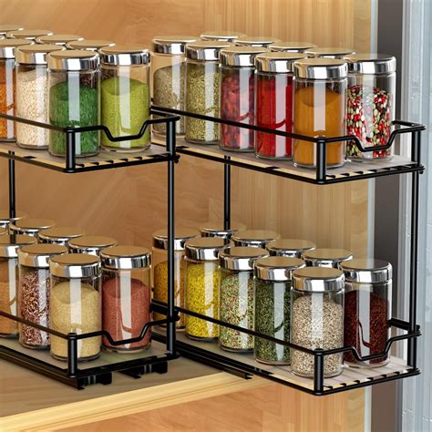 Spice Organizer Rack with Pull Out Drawers - Kreg Tool - balustradellc