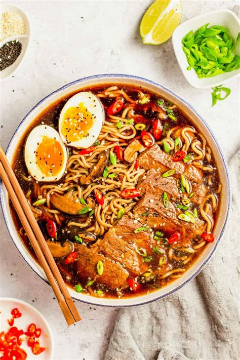 Spicy Beef Ramen Noodle Soup (Easy Recipe) - Knife and Soul - balustradellc