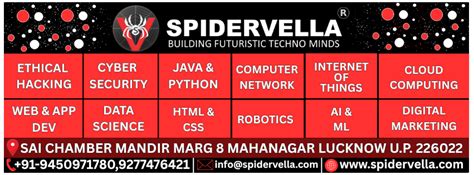 SpidervellA Cyber Security Institute Lucknow - balustradellc