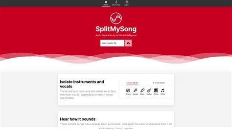 SplitMySong.com: Audio Separation by Artificial Intelligence - balustradellc