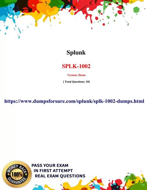 SPLK-1002 Fragenpool