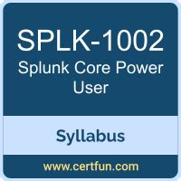 SPLK-1002 Schulungsunterlagen