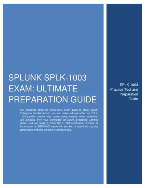 SPLK-1003 Schulungsunterlagen