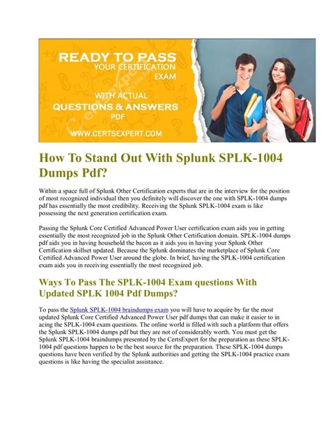 SPLK-1004 Books PDF