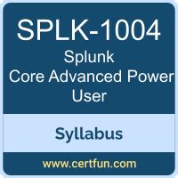 SPLK-1004 Unterlage