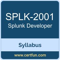 SPLK-2001 Prüfungsunterlagen