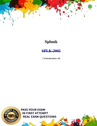 SPLK-2002 Examsfragen