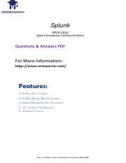 SPLK-2002 PDF Testsoftware