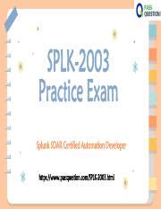 SPLK-2003 Prüfungsübungen