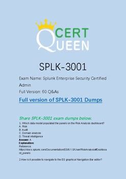 SPLK-3001 Dumps