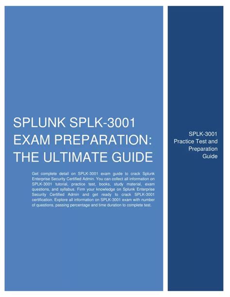 SPLK-3001 Prüfungen