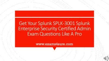 SPLK-3001 Prüfungsfrage