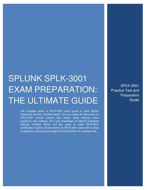 SPLK-3001 Prüfungs Guide