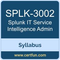 SPLK-3002 Ausbildungsressourcen