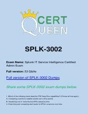 SPLK-3002 Demotesten