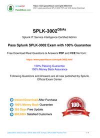 SPLK-3002 PDF Testsoftware