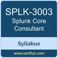 SPLK-3003 Ausbildungsressourcen