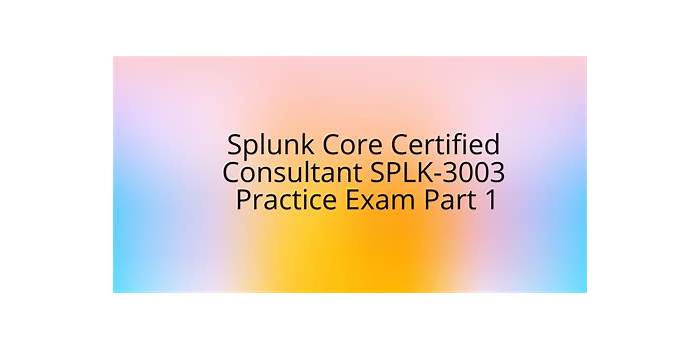 SPLK-3003 PDF Demo
