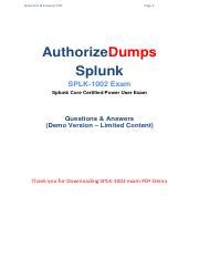 SPLK-5002 PDF Demo