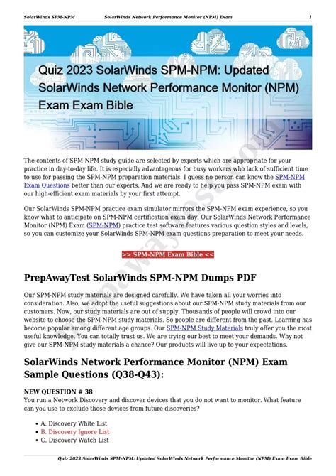 SPM-NPM Exam Fragen