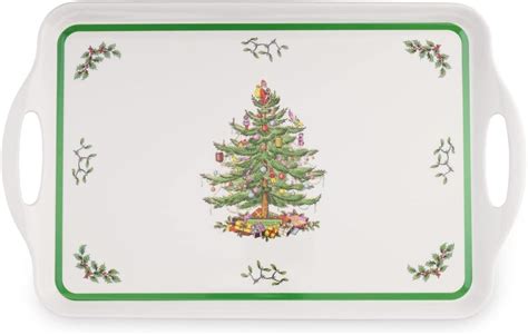Spode Christmas Tree Pimpernel Wood Serving Tray Cork Back … - balustradellc