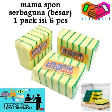 Spon Cuci Piring Serbaguna 1 Pack Isi 12 Pcs - Shopee Indonesia - raincitystudios.com
