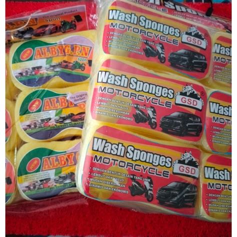 spons cuci motor mobil isi 12 pics harga perlusin - raincitystudios.com