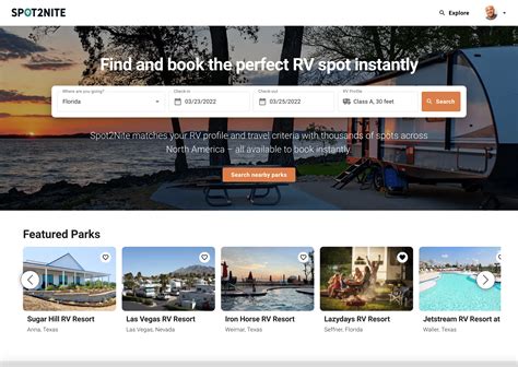 Spot2Nite | Book the best RV parks and campgrounds - balustradellc