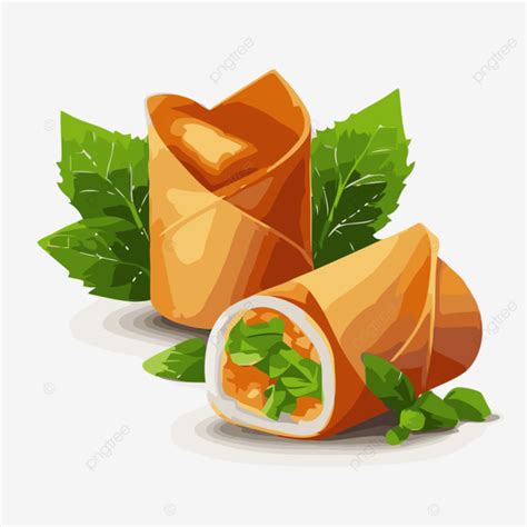 Spring Rolls Sticker illustration | episode 6 of Ramadan Stickers ... - muktibox.com