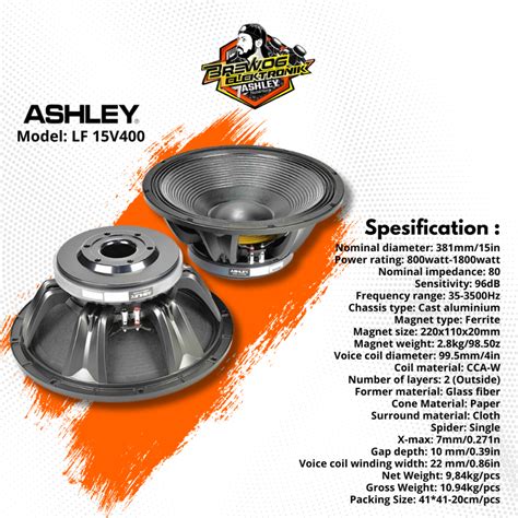 Spull Speaker Ashley LF15V400 Original - Shop - balustradellc