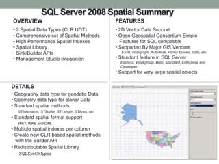 SQL Server 2008 Spatial Data Application Series Seven: Spatial Data ... - coolestguyplanet.net