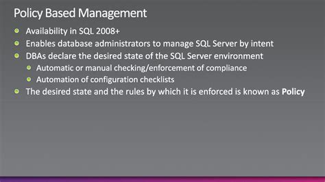 SQL Server security and Policy Based Management Introduction
