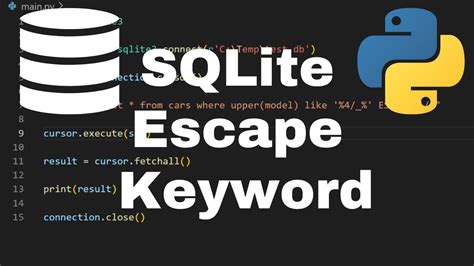 SQLite Forum: ESCAPE