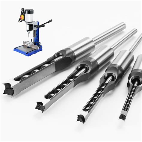 Square Hole Mortise Drill Bit Set For Mortising Machin... - balustradellc