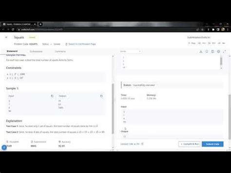 SQUATS Problem CodeChef