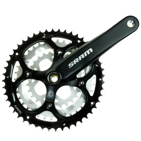 SRAM S600 3x8 Speed 175mm PowerSpline Chainset Blast Black