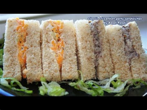 SRI LANKAN PARTY SANDWICH RECIPES ENGLISH