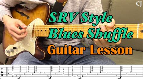 SRV (Stevie Ray Vaughan) Style Texas Shuffle Blues Guitar Lesson …