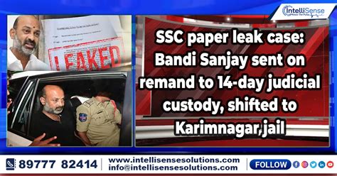 SSC paper leak case: Bandi remanded to 14-day judicial custody, …