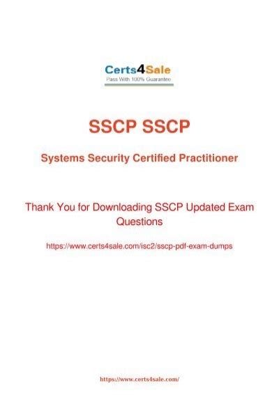 SSCP PDF Demo