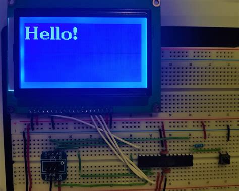 ST7920 LCD With ATmega328 in Atmel Studio Using SPI and