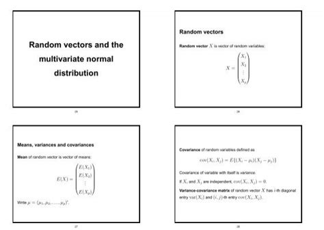 STA135 Lecture 3: Random Vectors, Multivariate Normality …