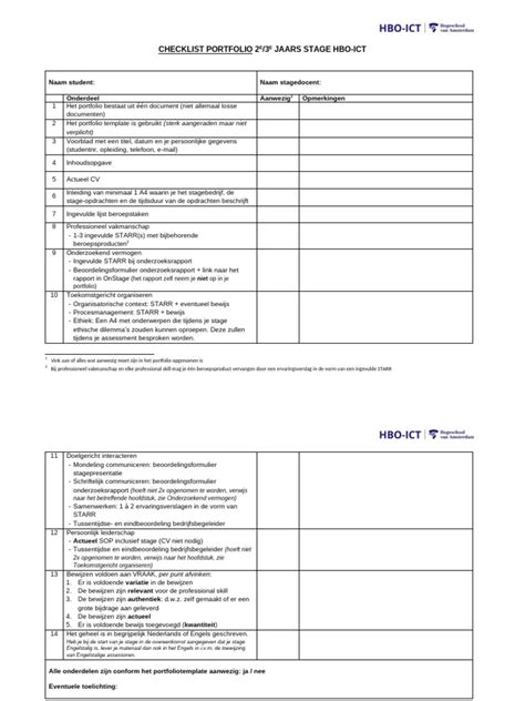 Stage Management Portfolio Checklist - muktibox.com