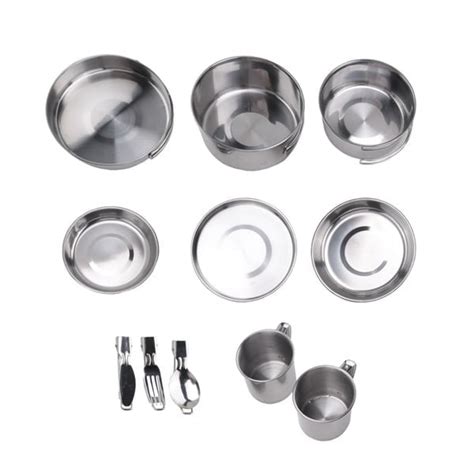 Stainless Steel Camping Mess Kit - Person's Complete … - balustradellc