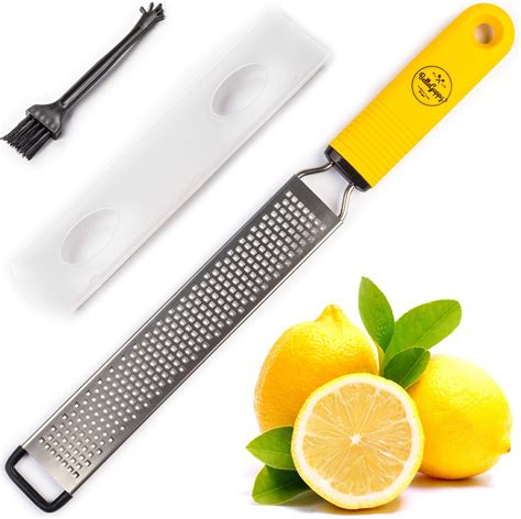 Stainless Steel Lemon Zester Grater with Handle, Garlic, Cheese ... - balustradellc