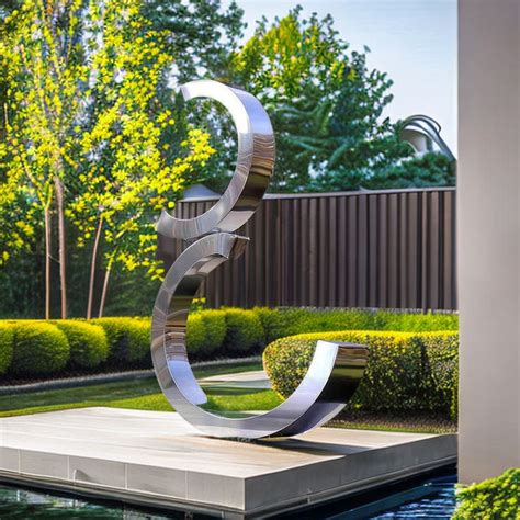 Stainless Steel Outdoor Sculpture - Etsy - muktibox.com