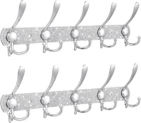 Stainless steel over-the-door coat rack with 7 hooks and ... - ManoMano - raincitystudios.com