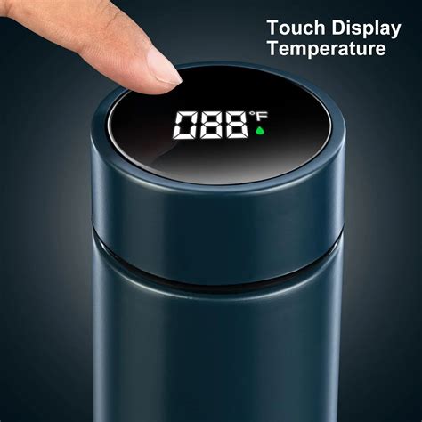 Stainless Steel Smart Water Bottle LED Digital Smart Vacuum Cup … - balustradellc